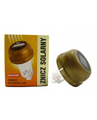 Kapturek solarny LED do zniczy – średnica 72 mm (złoty, srebrny, biały, czarny) Kapturek solarny LED do zniczy – średnica 72 mm (złoty, srebrny, biały, czarny)