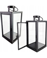 Latarenka dekoracyjna CORTINA 16/22 LGS stożek 21 cm – biała lub czarna