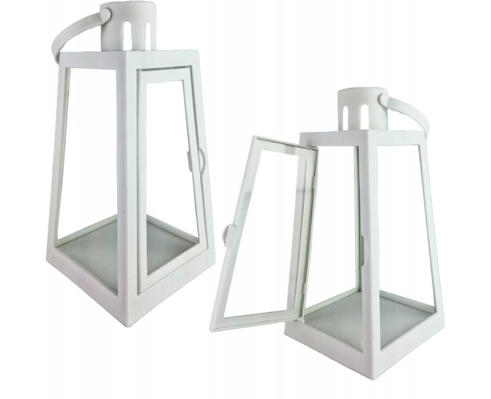 Latarenka dekoracyjna CORTINA 16/22 LGS stożek 21 cm – biała lub czarna