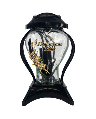 Duży znicz w kształcie serca z dedykacją Tacie - Lampion Cebula Ded. Tacie Duży znicz w kształcie serca z dedykacją Tacie - Lampion Cebula Ded. Tacie