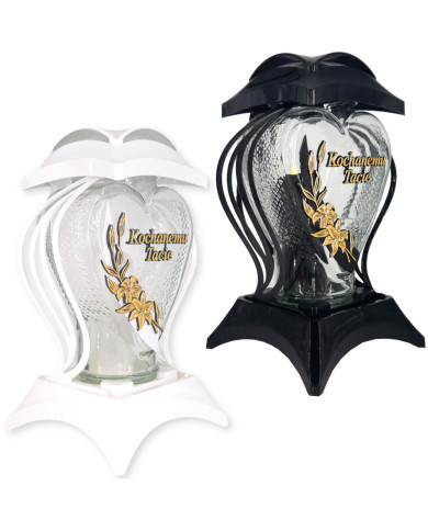 Duży znicz w kształcie serca z dedykacją Tacie - Lampion Cebula Ded. Tacie Duży znicz w kształcie serca z dedykacją Tacie - Lampion Cebula Ded. Tacie