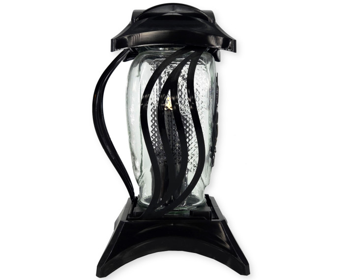 Duży znicz w kształcie serca z dedykacją Mamie - Lampion Cebula Ded. Mamie