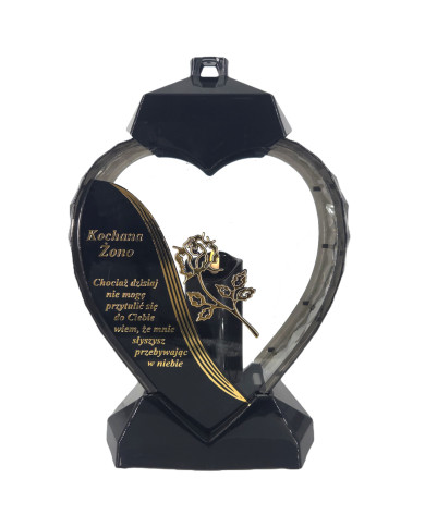 Duży lampion w kształcie serca z dedykacją dla Żony z wierszem - Serce Dedykacja Wiersz Żona Duży lampion w kształcie serca z dedykacją dla Żony z wierszem - Serce Dedykacja Wiersz Żona