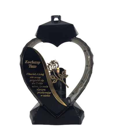 Duży lampion w kształcie serca z dedykacją dla Taty z wierszem - Serce Dedykacja Wiersz Tata Duży lampion w kształcie serca z dedykacją dla Taty z wierszem - Serce Dedykacja Wiersz Tata