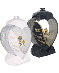 Duży lampion w kształcie serca z dedykacją dla Męża z wierszem - Serce Dedykacja Wiersz Mąż