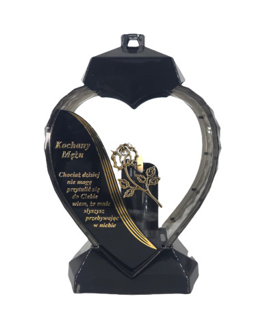 Duży lampion w kształcie serca z dedykacją dla Męża z wierszem - Serce Dedykacja Wiersz Mąż Duży lampion w kształcie serca z dedykacją dla Męża z wierszem - Serce Dedykacja Wiersz Mąż