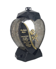 Duży lampion w kształcie serca z dedykacją dla Męża z wierszem - Serce Dedykacja Wiersz Mąż