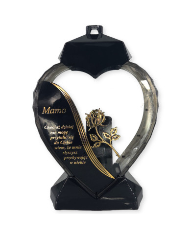 Duży lampion w kształcie serca z dedykacją dla Mamy z wierszem - Serce Dedykacja Wiersz Mama Duży lampion w kształcie serca z dedykacją dla Mamy z wierszem - Serce Dedykacja Wiersz Mama