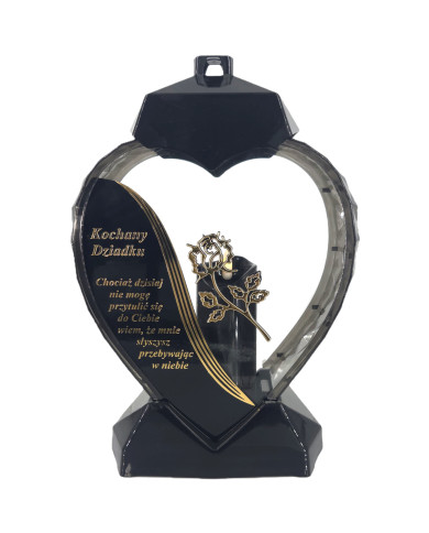 Duży lampion w kształcie serca z dedykacją dla Dziadka z wierszem - Serce Dedykacja Wiersz Dziadek Duży lampion w kształcie serca z dedykacją dla Dziadka z wierszem - Serce Dedykacja Wiersz Dziadek