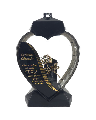 Duży lampion w kształcie serca z dedykacją dla Córki z wierszem - Serce Dedykacja Wiersz Córka Duży lampion w kształcie serca z dedykacją dla Córki z wierszem - Serce Dedykacja Wiersz Córka