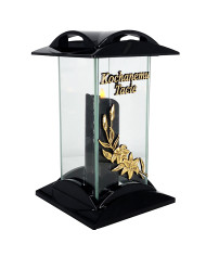 Ozdobny lampion z ażurowym dekorem i krzyżem - Obelix Ażur