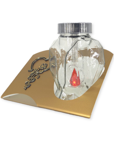 Znicz LED solarny z różą 21 cm metalowa blacha księga na grób cmentarz Znicz LED solarny z różą 21 cm metalowa blacha księga na grób cmentarz