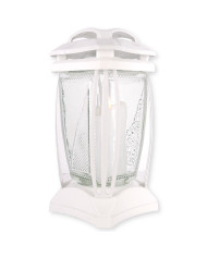 Prosty znicz szklany kapliczka 27cm tradycyjny znicz na grób