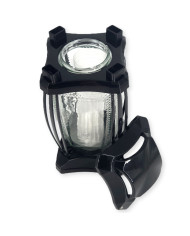 Prosty znicz szklany kapliczka 27cm tradycyjny znicz na grób