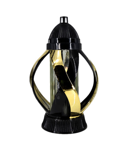 Piękny lampion 28cm metalizowana złota wstęga oryginalny kształt Piękny lampion 28cm metalizowana złota wstęga oryginalny kształt