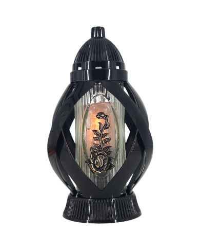 Piękny lampion 28cm wstęga czarna ze złotym kwiatem oryginalny kształt Piękny lampion 28cm wstęga czarna ze złotym kwiatem oryginalny kształt