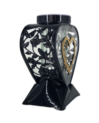 Znicz LED solarny serce 27,5 cm dekoracyjny nagrobny na cmentarz Znicz LED solarny serce 27,5 cm dekoracyjny nagrobny na cmentarz