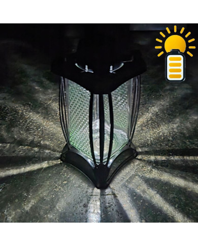 Znicz SOLARNY 2w1 na Grób Kapliczka Lampion LED Dedykacja Kochamy Pamiętamy