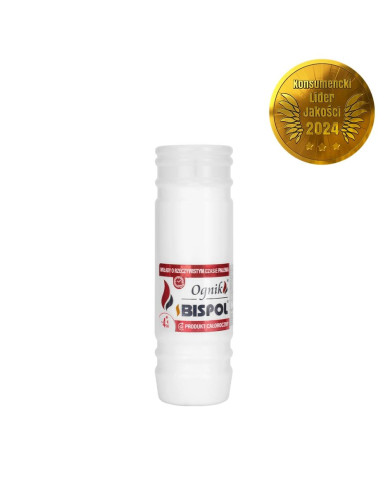 Wkład parafinowy BISPOL Ognik zalewany WP4 4 dni / 96h / 17,5cm do zniczy