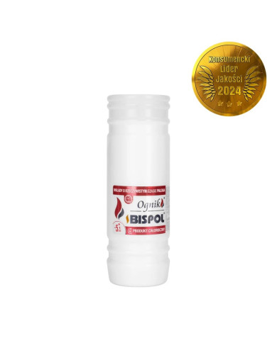 Wkład parafinowy BISPOL Ognik zalewany WP5N 5 dni / 120h / 18cm do zniczy