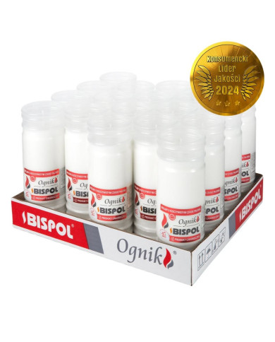 Wkład parafinowy BISPOL Ognik zalewany WP5N 5 dni / 120h / 18cm do zniczy