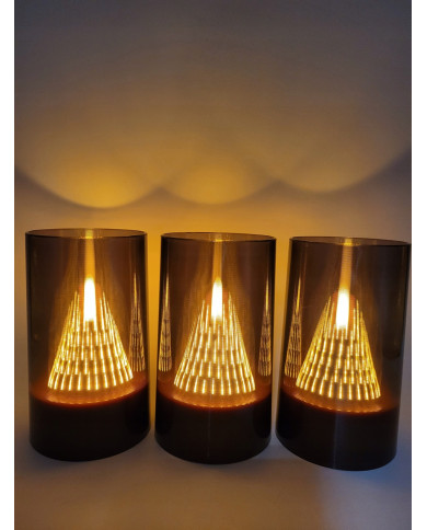 Świeca LED Choinka Elektroniczny Wkład Boże Narodzenie 12,5cm żywy płomień