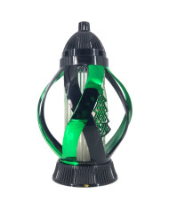 Znicz na boże narodzenie choinka metalizowany czarno zielony piękny 29cm