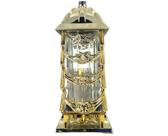 Duży znicz metalizowany glamour złoty 34cm choinka boże narodzenie piękny