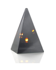 Lustrzany Znicz Efekt 3D Nieskończoności Stożek Szklany LED Piramida