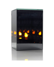 Lustrzany Znicz Efekt 3D Nieskończoności Sześcian Szklany LED