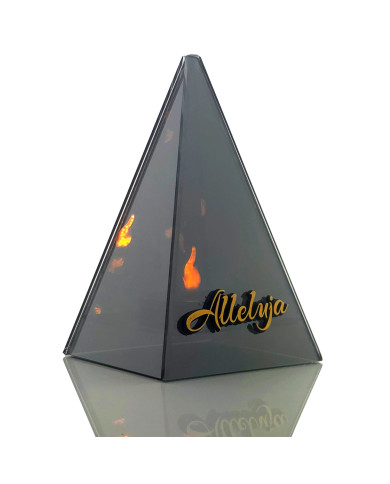 Znicz Wielkanoc Efekt 3D Nieskończoności Stożek LED Piramida Alleluja