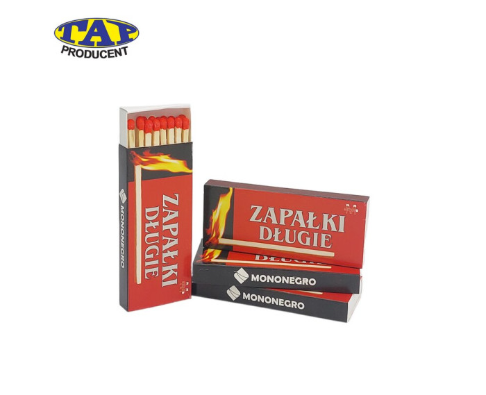 Zapałki długie do zniczy. 15 sztuk w opakowaniu. Zapałki długie do zniczy. 15 sztuk w opakowaniu.