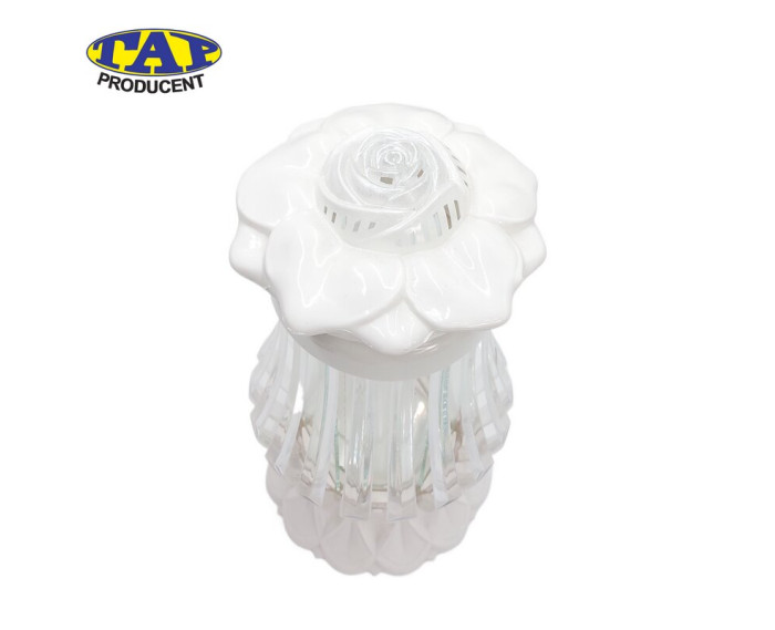 Duży znicz ozdobny z kapturkiem w kształcie kwiatu - Glamour Amfora Duża Duży znicz ozdobny z kapturkiem w kształcie kwiatu - Glamour Amfora Duża